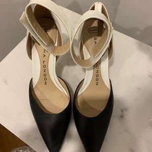 Sasha London stilettos with strap